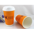 Double Wall Paper Cup with Lids for Coffee/Hot/Cold Drinking